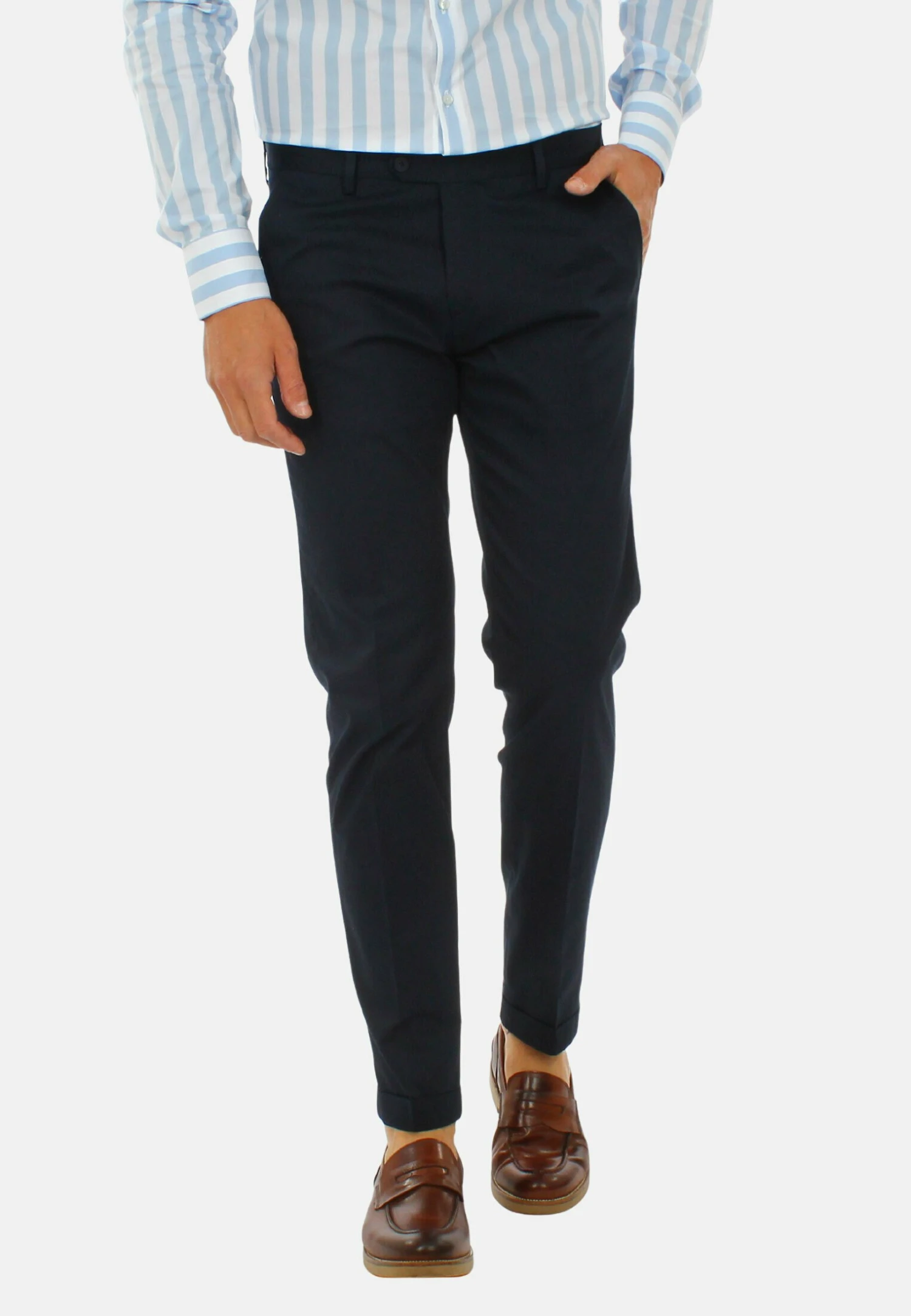 Pantaloni Capri - Chino - Blu 6 Pantaloni Capri - Chino - Blu - immagine 6