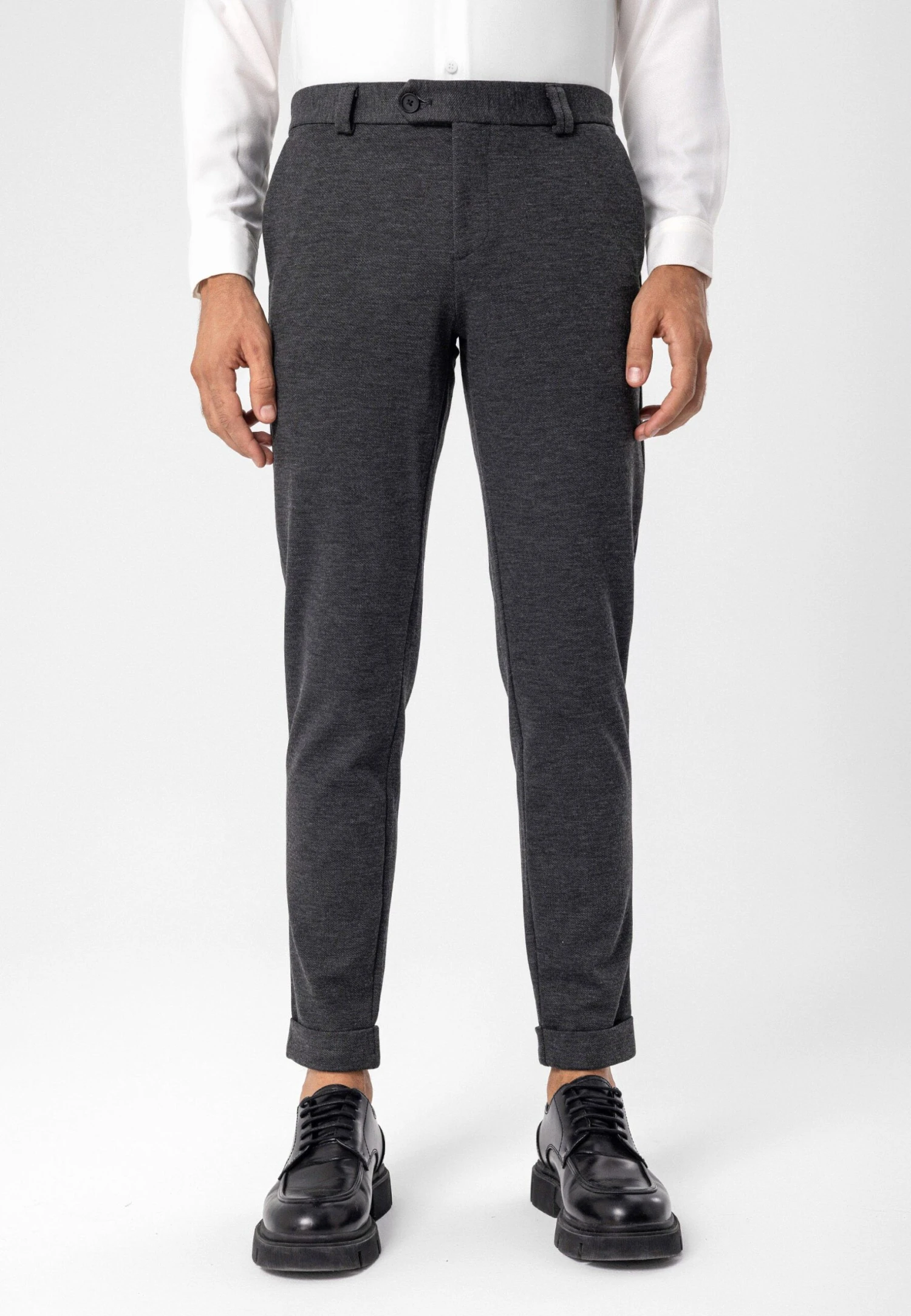 Slim Fit ChinoAnthracite Uomo Pantaloni AI722E00C-Q12 1 Slim Fit ChinoAnthracite Uomo Pantaloni AI722E00C-Q12