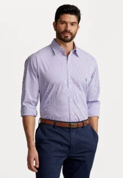 Long Sleeve Sport ShirtCamiciaLavender/White Uomo Camicie P6222D01R-I11