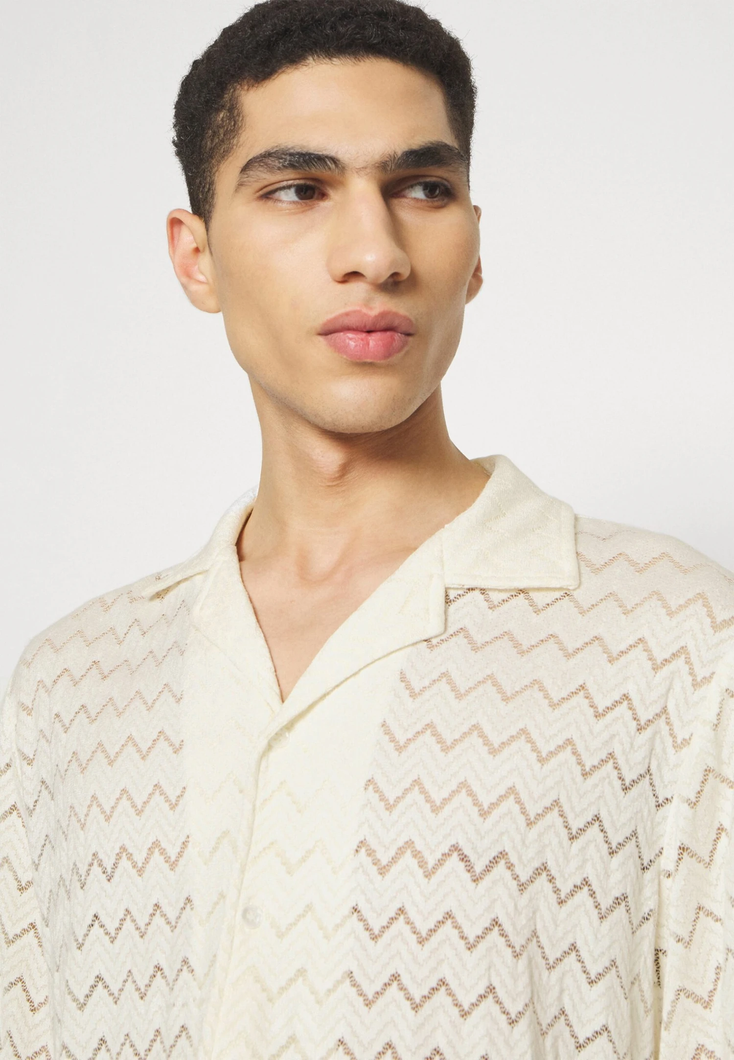 Chevron Shirt And Short Set - Shorts - Cream 6 Chevron Shirt And Short Set - Shorts - Cream - immagine 6