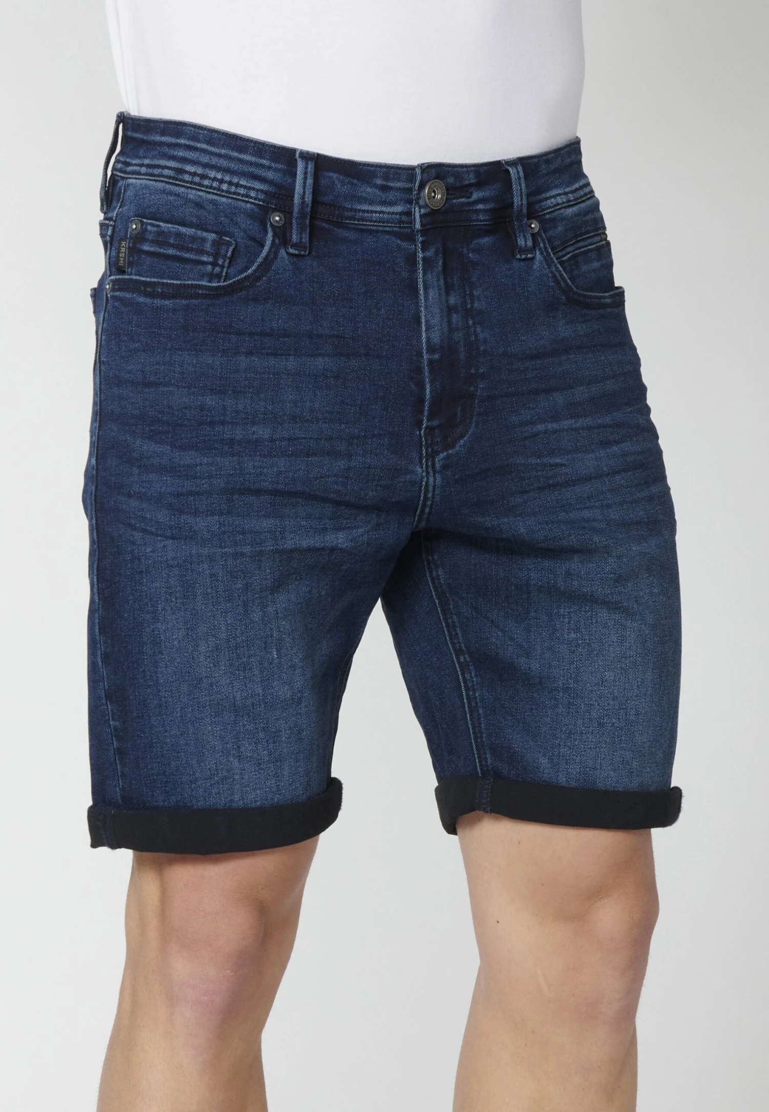 Koroshi StrecthStrectShorts Di JeansAzul Osc Dark Blue Uomo Jeans KOL22F08F-K11 6 Koroshi StrecthStrectShorts Di JeansAzul Osc Dark Blue Uomo Jeans KOL22F08F-K11 - immagine 6