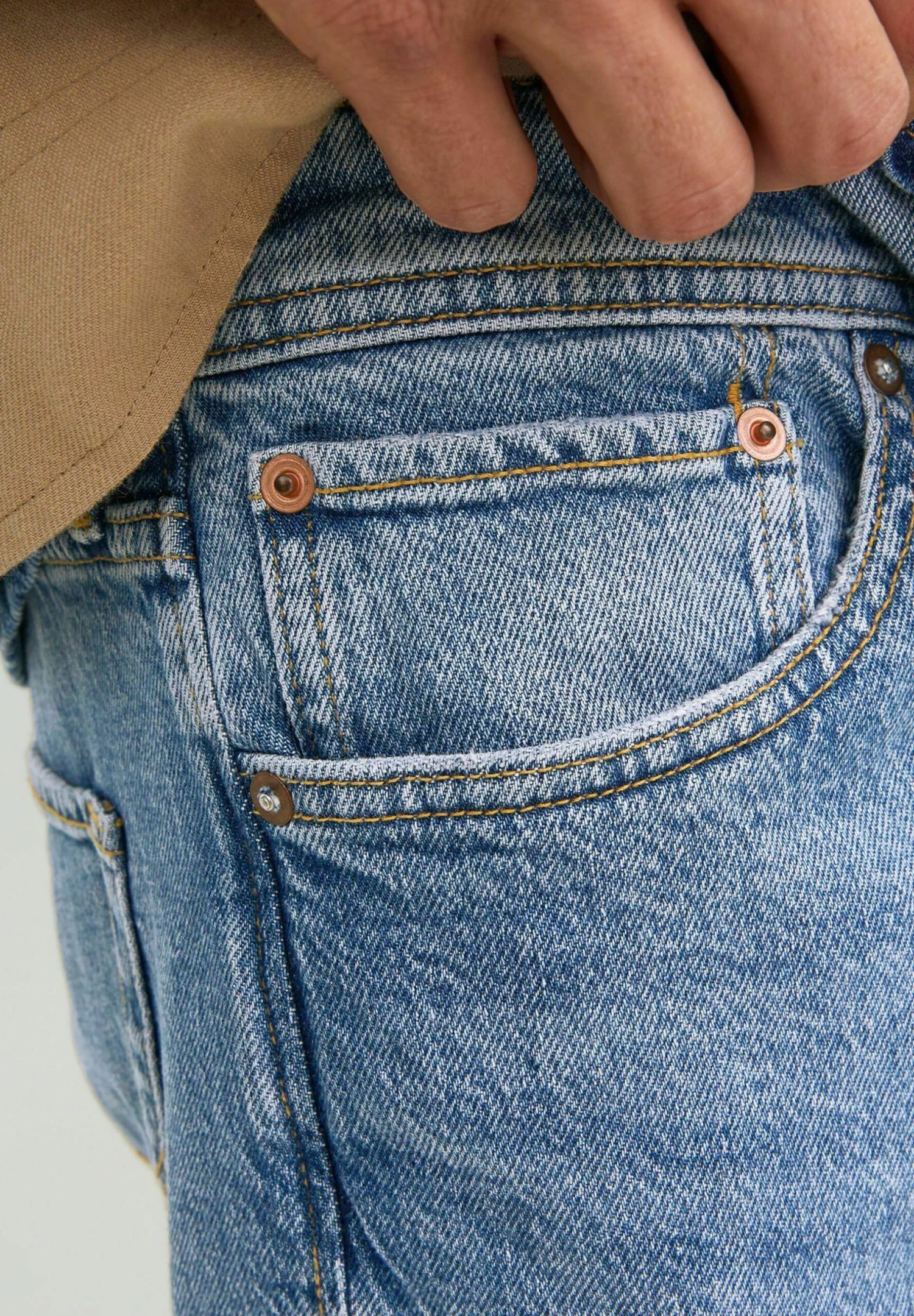 Jack & Jones Erik OriginalJeans A SigarettaBlue Denim Uomo Jeans JA222G2A1-K11 4 Jack & Jones Erik OriginalJeans A SigarettaBlue Denim Uomo Jeans JA222G2A1-K11 - immagine 4