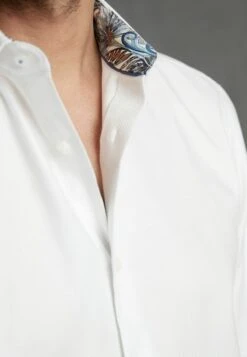 Next Signature Trimmed Regular Fit Double Cuff - Camicia Elegante - White
