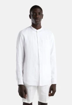 With Mandarin CollarCamiciaWhite Uomo Camicie 4BE22D05H-A11