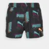 Puma Swim Men Logo Print Short ShortsShorts Da MareBlack Uomo Moda Mare PU182H015-Q11