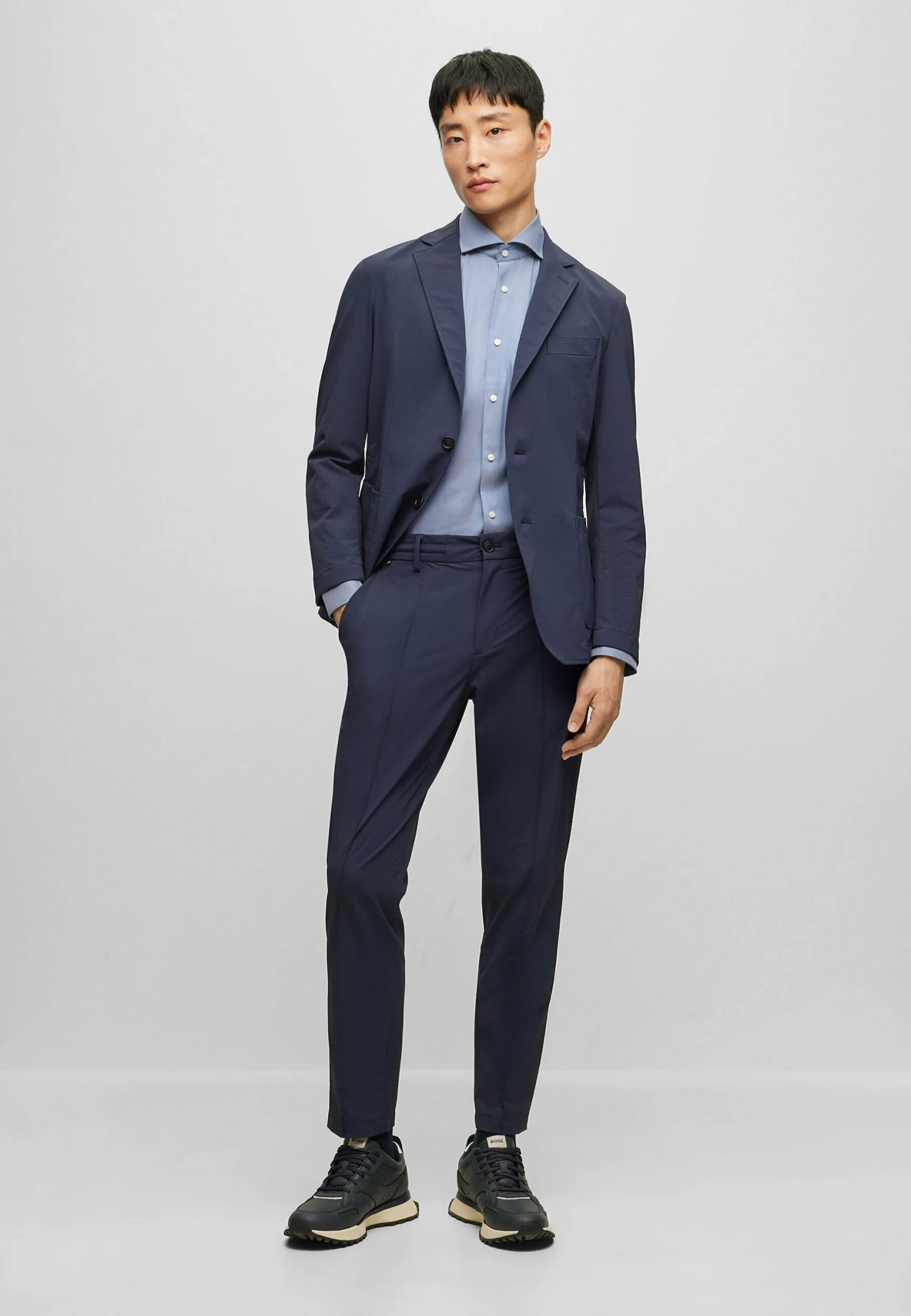 Boss P-Hank-Spread-C - Camicia - Open Blue Fifteen 2 Boss P-Hank-Spread-C - Camicia - Open Blue Fifteen - immagine 2