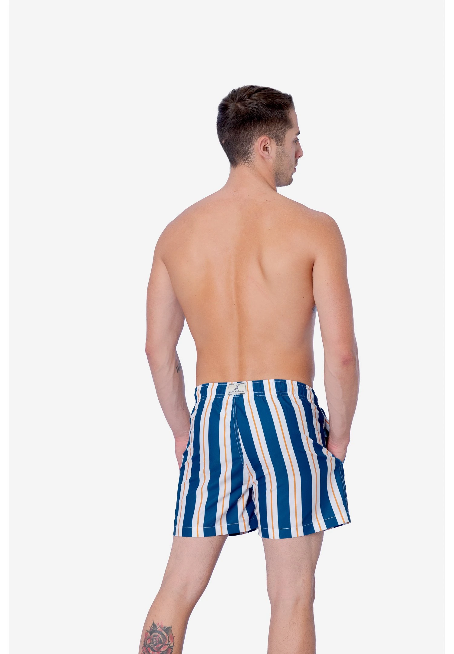 RiccioneShorts Da MareBlu Bianco E Giallo Uomo Moda Mare G4I82H004-K11 4 RiccioneShorts Da MareBlu Bianco E Giallo Uomo Moda Mare G4I82H004-K11 - immagine 4