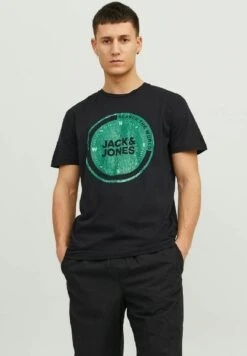 Jack & Jones KlassischesT-Shirt Con StampaBlack Uomo T-shirt E Polo JA222O5G3-Q11