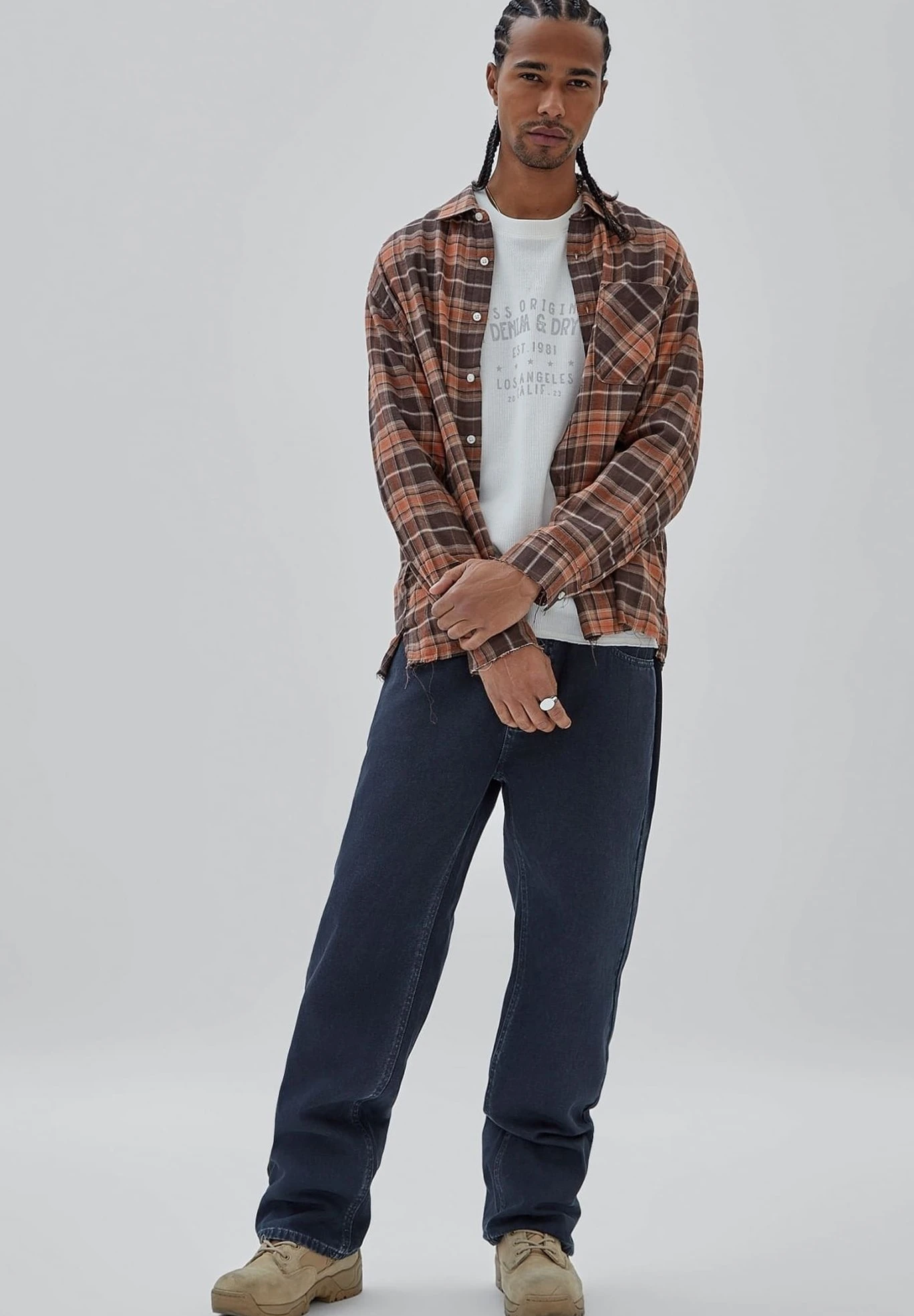 Guess Flanell Mit Gingham-KaroprintCamiciaMehrfarbig Braun Uomo Camicie GU122D0EX-T11 2 Guess Flanell Mit Gingham-KaroprintCamiciaMehrfarbig Braun Uomo Camicie GU122D0EX-T11 - immagine 2