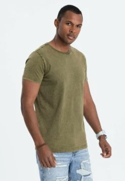 T-Shirt Basic - Olive Green -Vendite Boss 22ceb8ecee3641b3bad229ffefcde8db