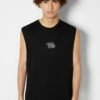BERSHKA Sleeveless WorkerTopBlack Uomo T-shirt E Polo BEJ22O0PE-Q11