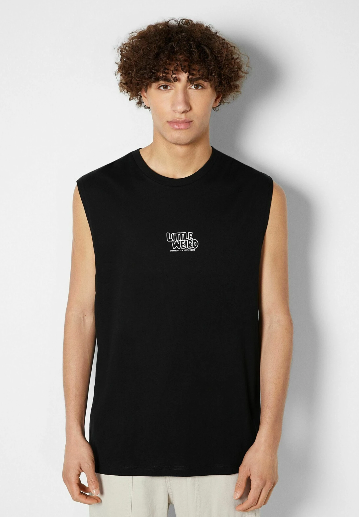 BERSHKA Sleeveless WorkerTopBlack Uomo T-shirt E Polo BEJ22O0PE-Q11 1 BERSHKA Sleeveless WorkerTopBlack Uomo T-shirt E Polo BEJ22O0PE-Q11