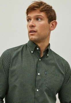 Next Easy Iron Button Down Oxford CamiciaGreen Gingham Uomo Camicie NX322D1E3-M15 -Vendite Boss 2d55f4b5baf04232809f2dadaa7659ff