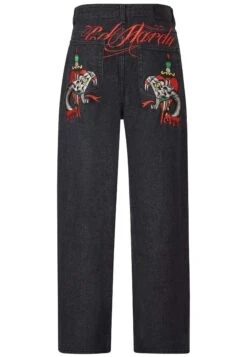 Ed Hardy Snake Sever Tattoo Graphic - Jeans Baggy - Black 13 Ed Hardy Snake Sever Tattoo Graphic - Jeans Baggy - Black -Vendite Boss 2ed466be8f9e41ffa694a54931905a95