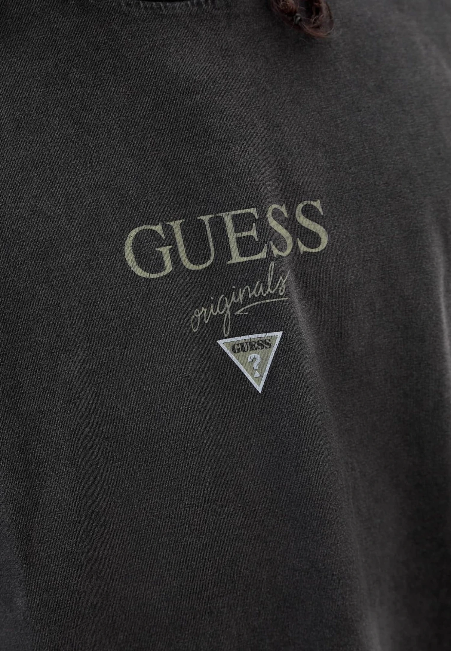 Guess Logo Frontale - T-Shirt Con Stampa - Nero 6 Guess Logo Frontale - T-Shirt Con Stampa - Nero - immagine 6