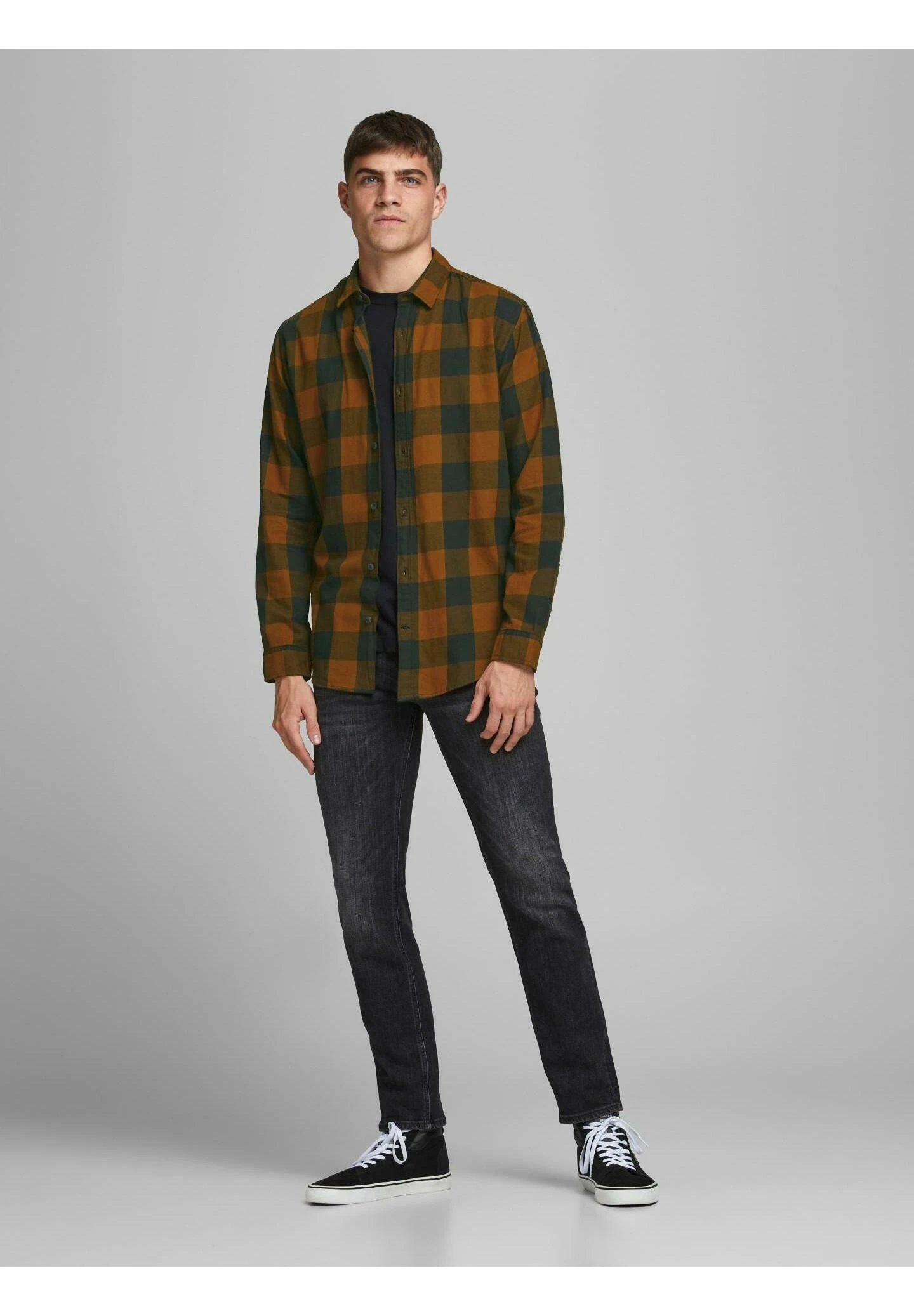 Jack & Jones Langärmliges Twill Mit- Camicia - Orange 2 Jack & Jones Langärmliges Twill Mit- Camicia - Orange - immagine 2