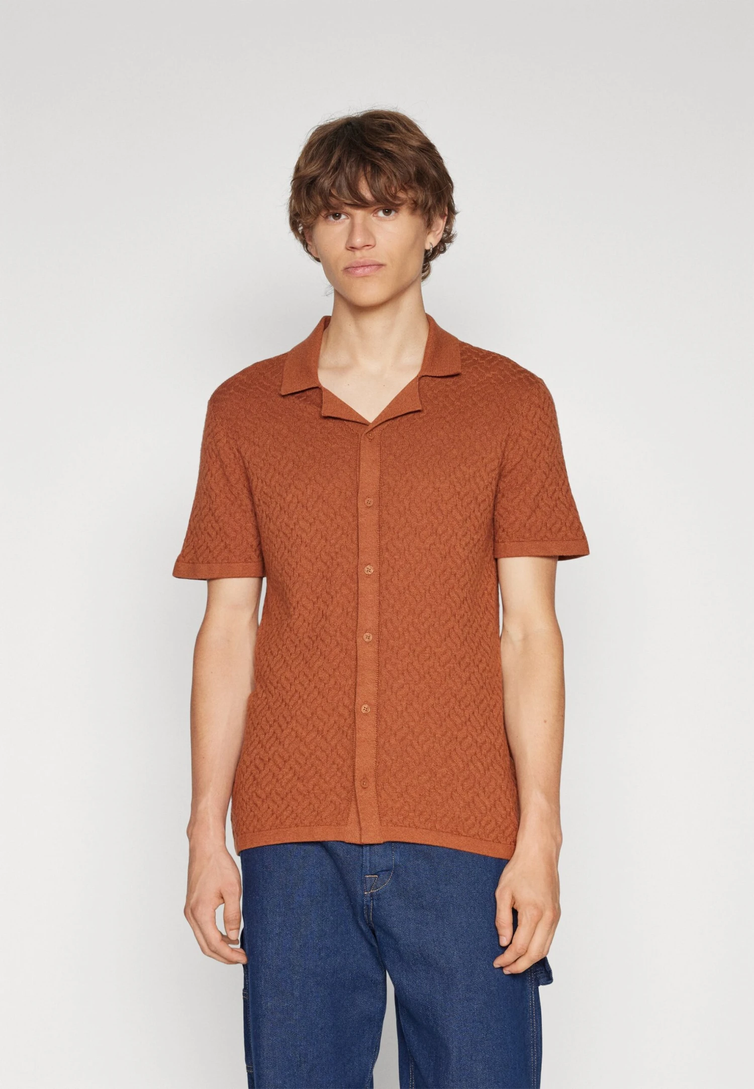 Hollister Co. Sweater Shirt CamiciaRust Uomo Camicie H0422P02T-O11 1 Hollister Co. Sweater Shirt CamiciaRust Uomo Camicie H0422P02T-O11