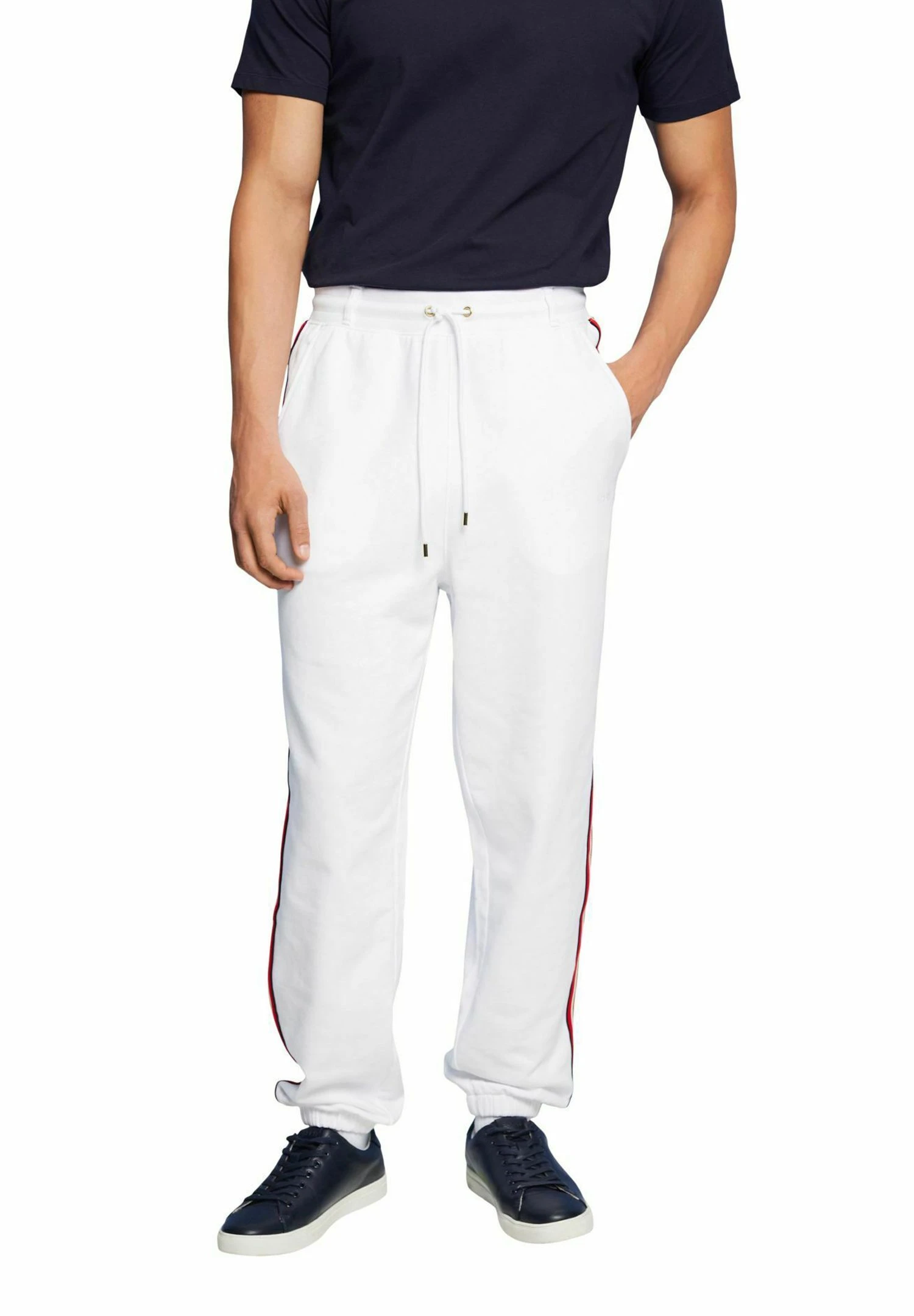 ESPRIT Mit Seitenstreifen - Pantaloni Sportivi - White 1 ESPRIT Mit Seitenstreifen - Pantaloni Sportivi - White