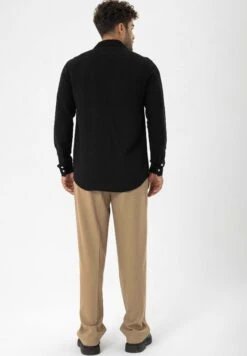 Long Sleeve Collar DetailedCamiciaBlack Uomo Camicie D4H22D016-Q11 -Vendite Boss 43f877927551432782e0efb02fa6b7fb