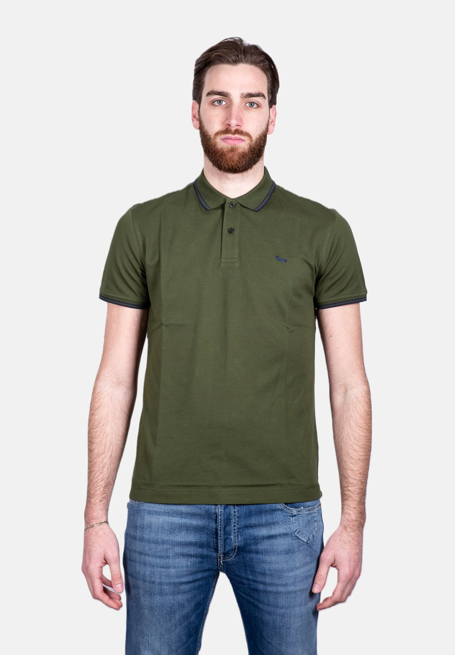 HARMONT&BLAINE Harmont E BlainePoloVerde Uomo T-shirt E Polo HR422P04A-M11 1 HARMONT&BLAINE Harmont E BlainePoloVerde Uomo T-shirt E Polo HR422P04A-M11