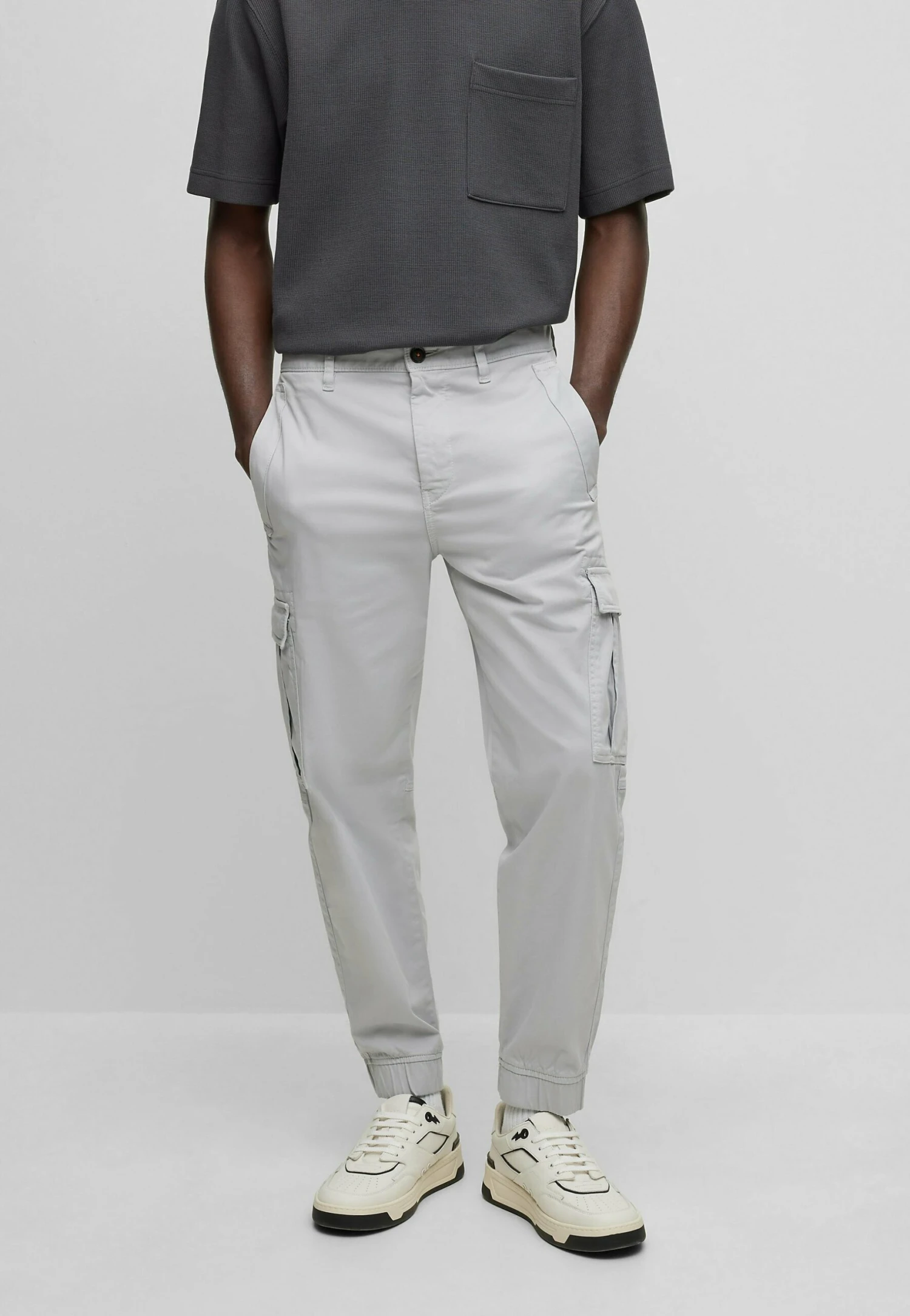 Boss SislaPantaloni CargoLight Grey Uomo Pantaloni BB121A0FC-C11 1 Boss SislaPantaloni CargoLight Grey Uomo Pantaloni BB121A0FC-C11