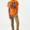 Garcia T-Shirt Con Stampa - Sunset Orange