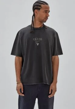 Guess Logo Frontale - T-Shirt Con Stampa - Nero 9 Guess Logo Frontale - T-Shirt Con Stampa - Nero -Vendite Boss 5c7ede79757746bf93f456def6c6e057