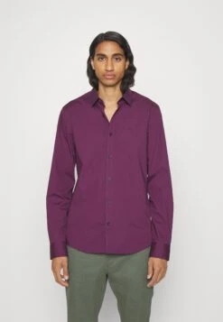 Calvin Klein Stretch Slim Shirt - Camicia Elegante - Italian Plum