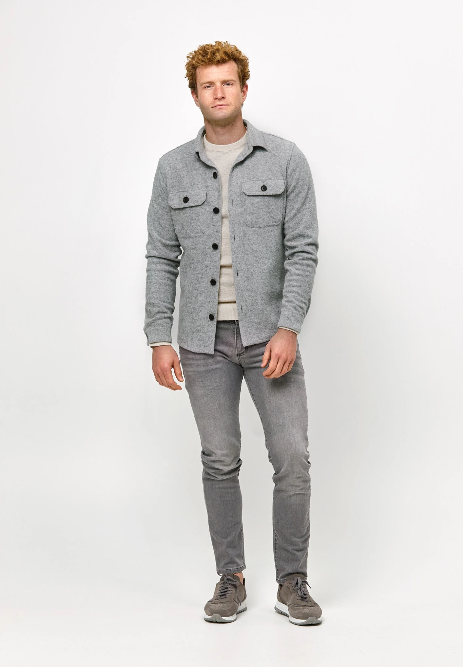 Profuomo SolidCamiciaLight Grey Uomo Camicie PRI22D06O-C11 2 Profuomo SolidCamiciaLight Grey Uomo Camicie PRI22D06O-C11 - immagine 2