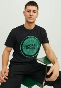 Jack & Jones KlassischesT-Shirt Con StampaBlack Uomo T-shirt E Polo JA222O5G3-Q11 -Vendite Boss 6c8765a502414593b7bfd1bf70810ce8