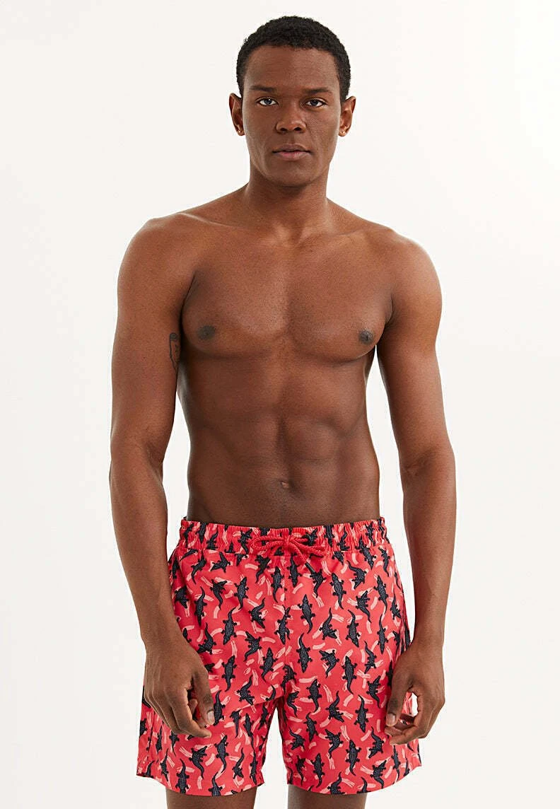 Wmpattern- Shorts Da Mare - Red Aop 1 Wmpattern- Shorts Da Mare - Red Aop