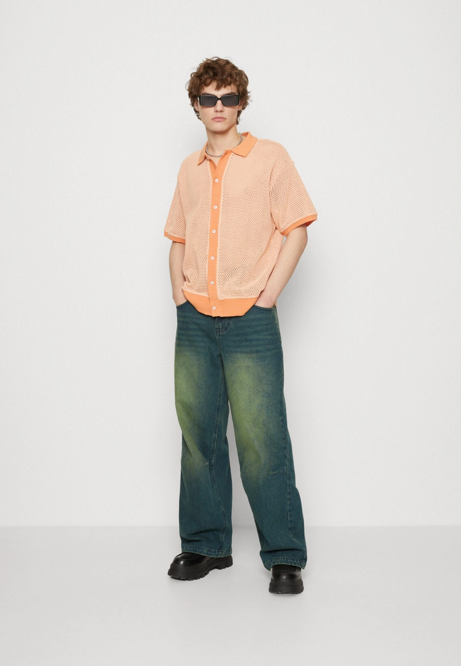 Jaded London Sandblast Colossus Baggy FitJeans BaggyDark Blue Denim Uomo Jeans JL022G03P-K11 2 Jaded London Sandblast Colossus Baggy FitJeans BaggyDark Blue Denim Uomo Jeans JL022G03P-K11 - immagine 2