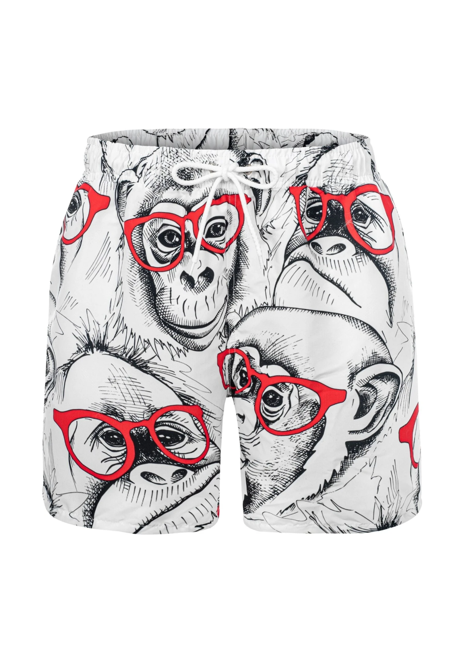 Mr GUGU & MISS GO Cheeky Monkey Shorts Da MareWhite Uomo Moda Mare GG782H00H-A11 4 Mr GUGU & MISS GO Cheeky Monkey Shorts Da MareWhite Uomo Moda Mare GG782H00H-A11 - immagine 4