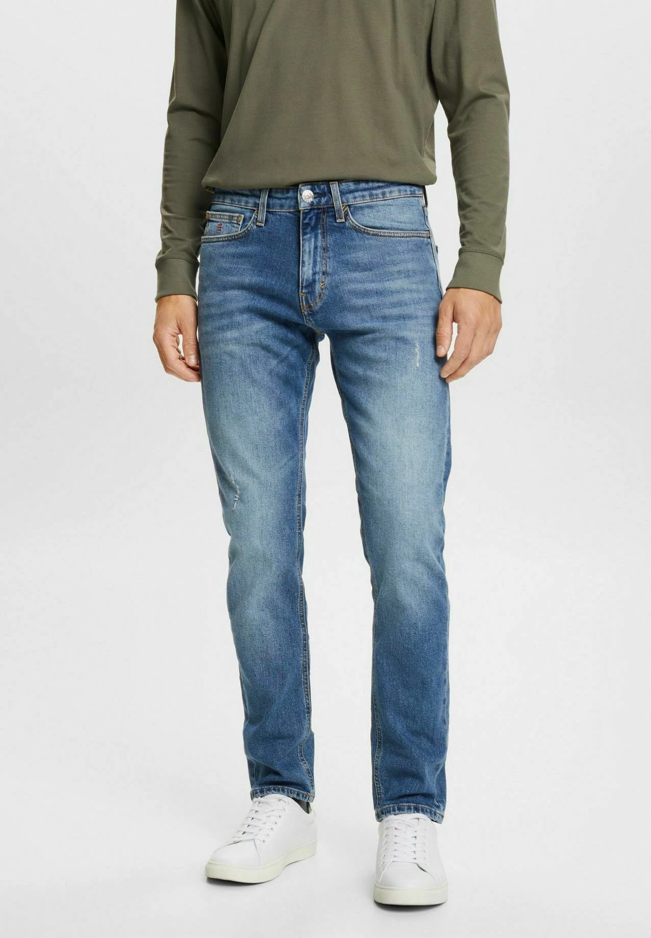 ESPRIT Jeans A Sigaretta - Blue Medium Washed New 1 ESPRIT Jeans A Sigaretta - Blue Medium Washed New