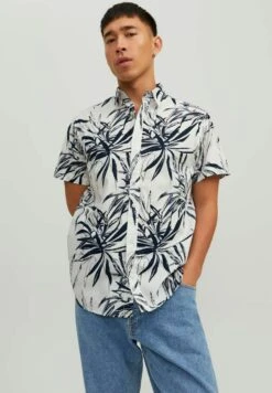 Jack & Jones All Over Print - Camicia - Cloud Dancer