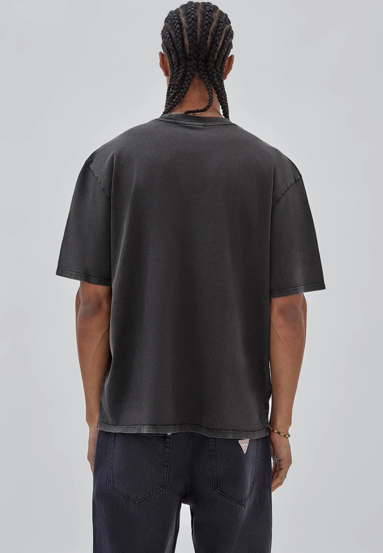 Guess Logo Frontale - T-Shirt Con Stampa - Nero 3 Guess Logo Frontale - T-Shirt Con Stampa - Nero - immagine 3