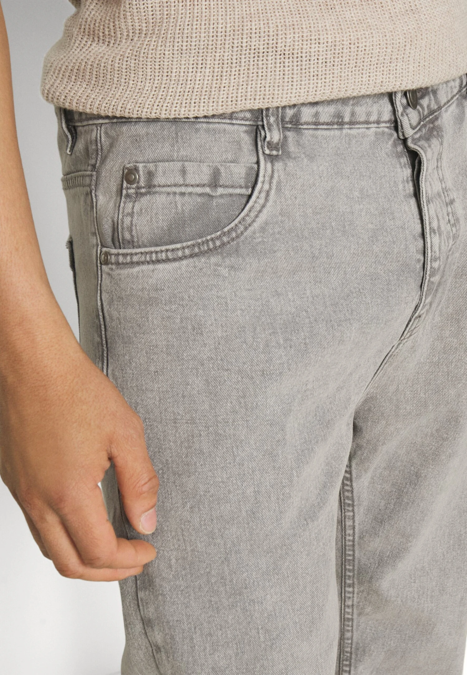 BRAVE SOUL Jeans A Sigaretta - Grey Acid 4 BRAVE SOUL Jeans A Sigaretta - Grey Acid - immagine 4