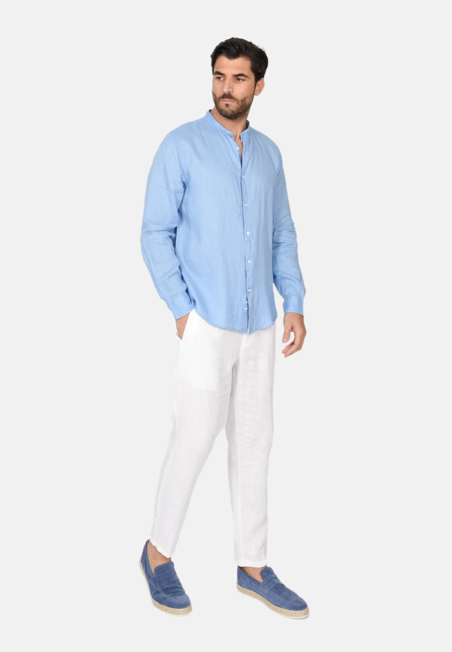 CoreanaCamiciaAzzurro Uomo Camicie CIS22D011-K13 2 CoreanaCamiciaAzzurro Uomo Camicie CIS22D011-K13 - immagine 2