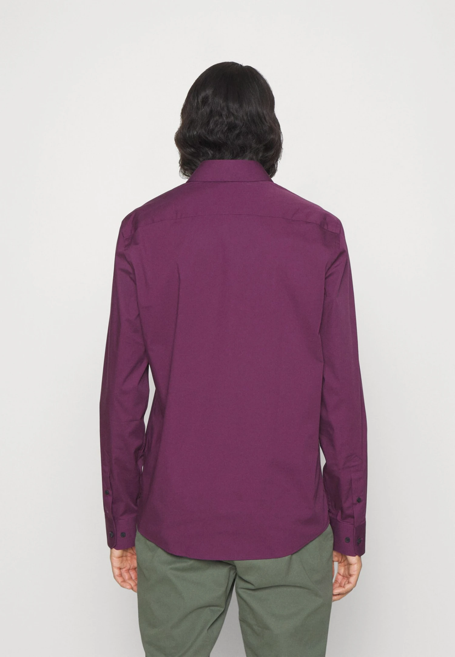 Calvin Klein Stretch Slim Shirt - Camicia Elegante - Italian Plum 3 Calvin Klein Stretch Slim Shirt - Camicia Elegante - Italian Plum - immagine 3