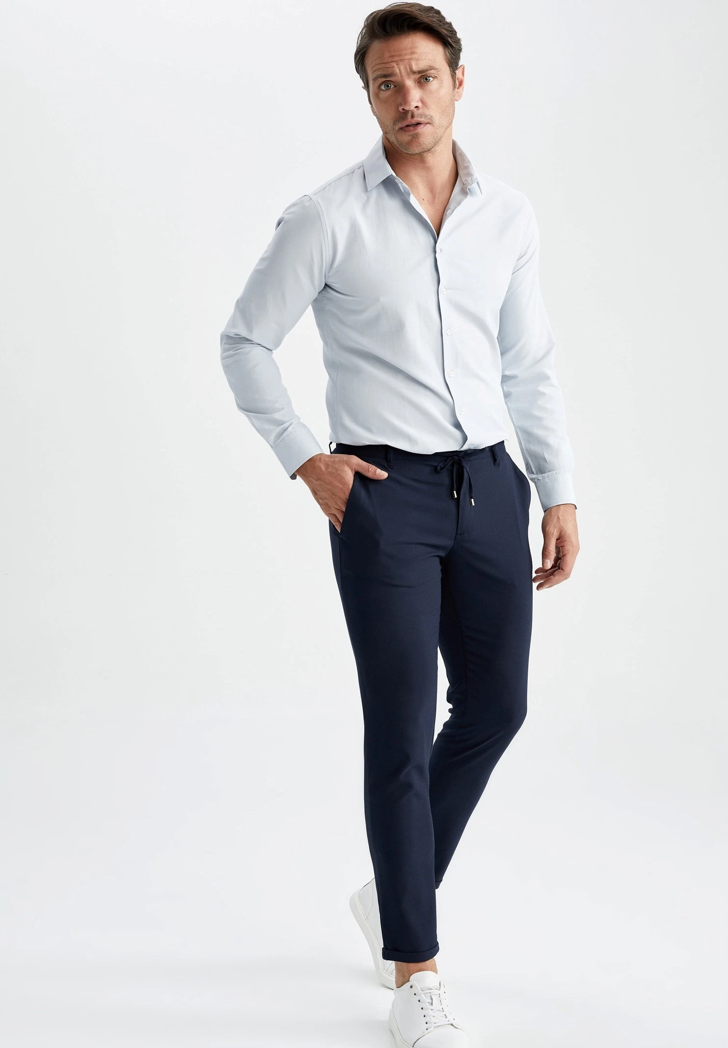 DeFacto Modern Fit - Camicia - Blue 2 DeFacto Modern Fit - Camicia - Blue - immagine 2