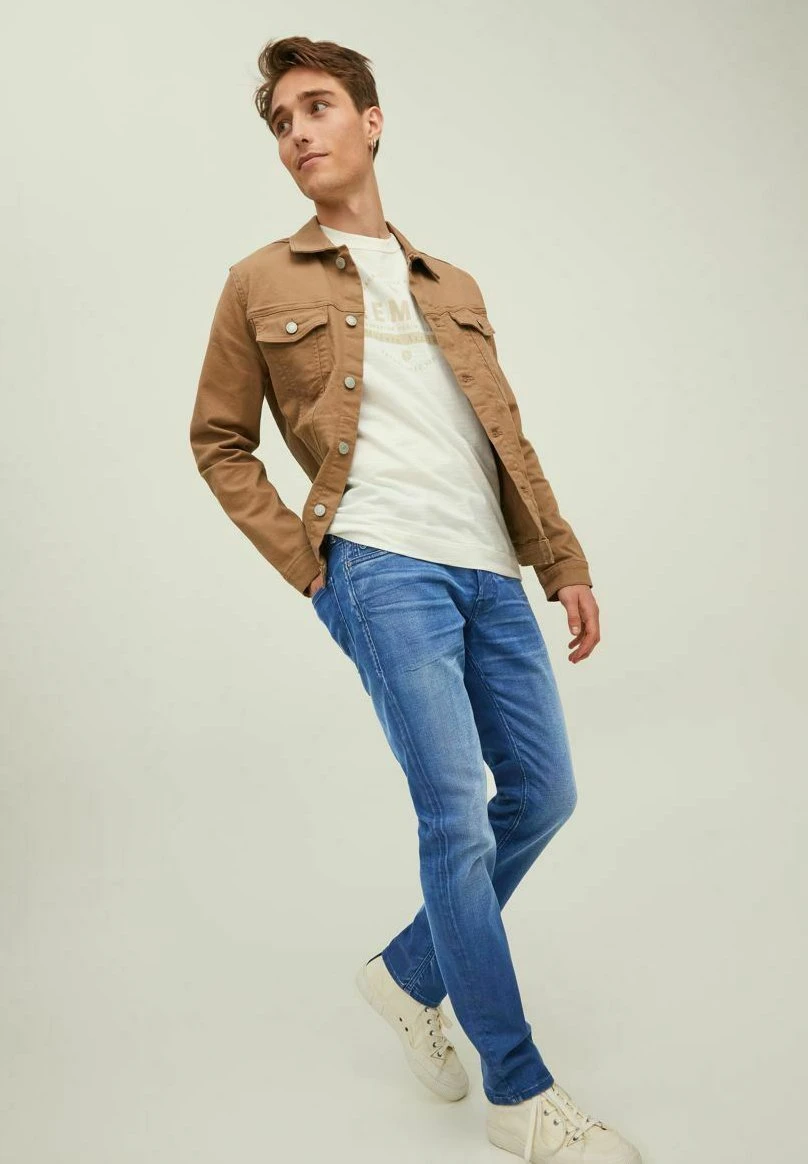 Jack & Jones Tim OliverJeans Slim FitBlue Denim Uomo Jeans JA222G1XM-K11 6 Jack & Jones Tim OliverJeans Slim FitBlue Denim Uomo Jeans JA222G1XM-K11 - immagine 6