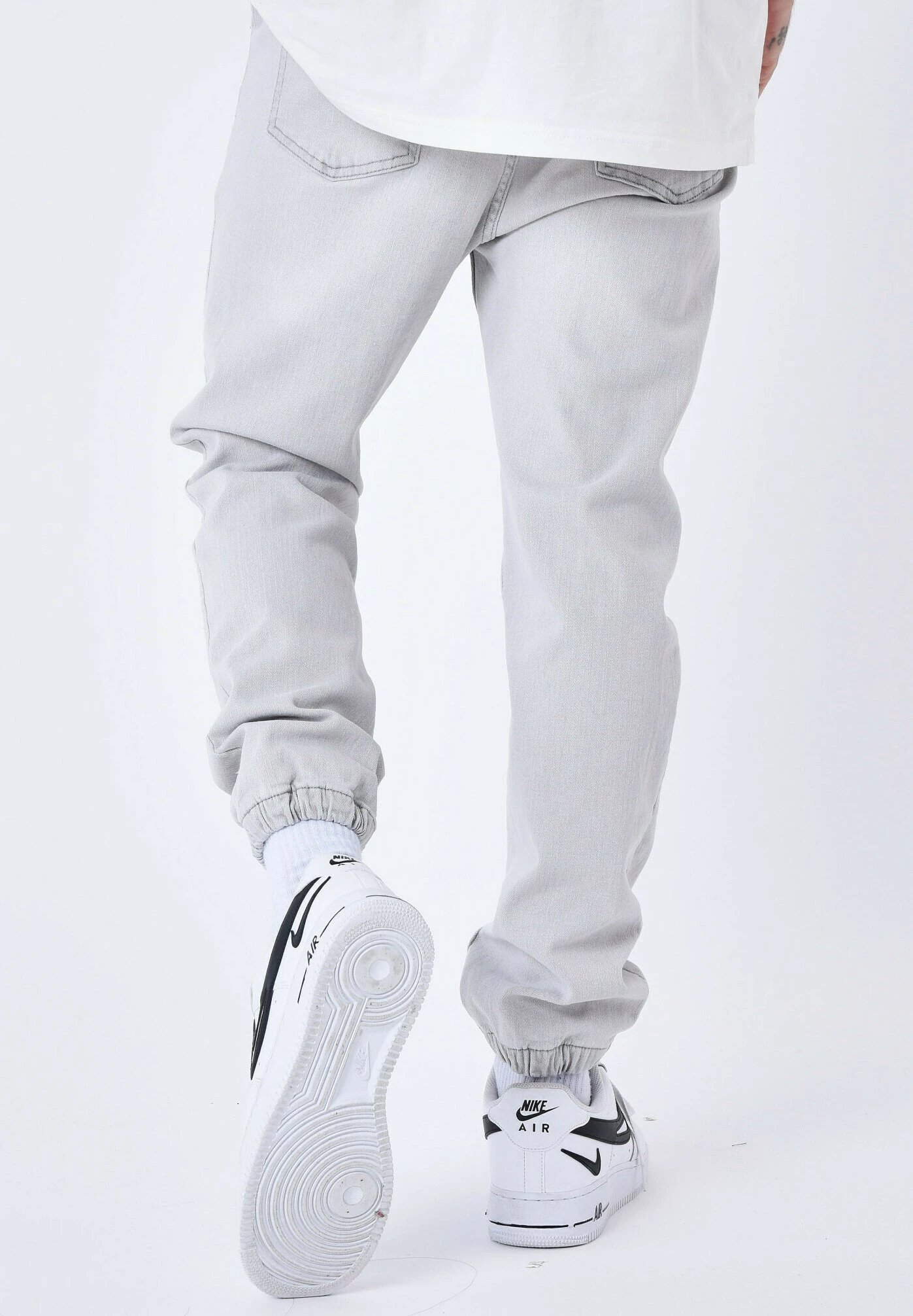 Jog Basic - Jeans Baggy - Gris Clair 3 Jog Basic - Jeans Baggy - Gris Clair - immagine 3