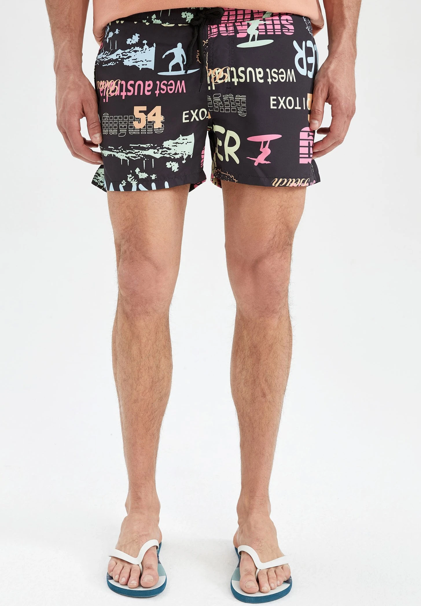 DeFacto TonyShorts Da MareBlack Uomo Moda Mare DEZ82H03N-Q11 1 DeFacto TonyShorts Da MareBlack Uomo Moda Mare DEZ82H03N-Q11