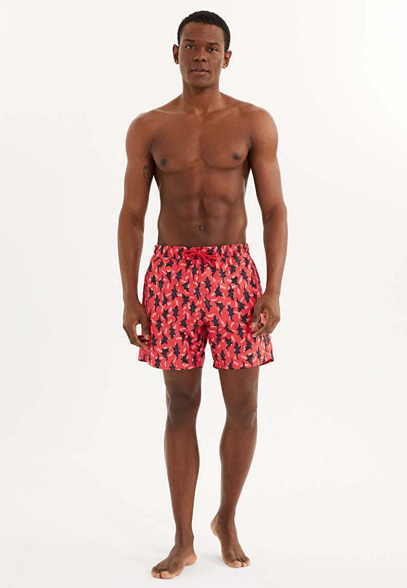 Wmpattern- Shorts Da Mare - Red Aop 2 Wmpattern- Shorts Da Mare - Red Aop - immagine 2