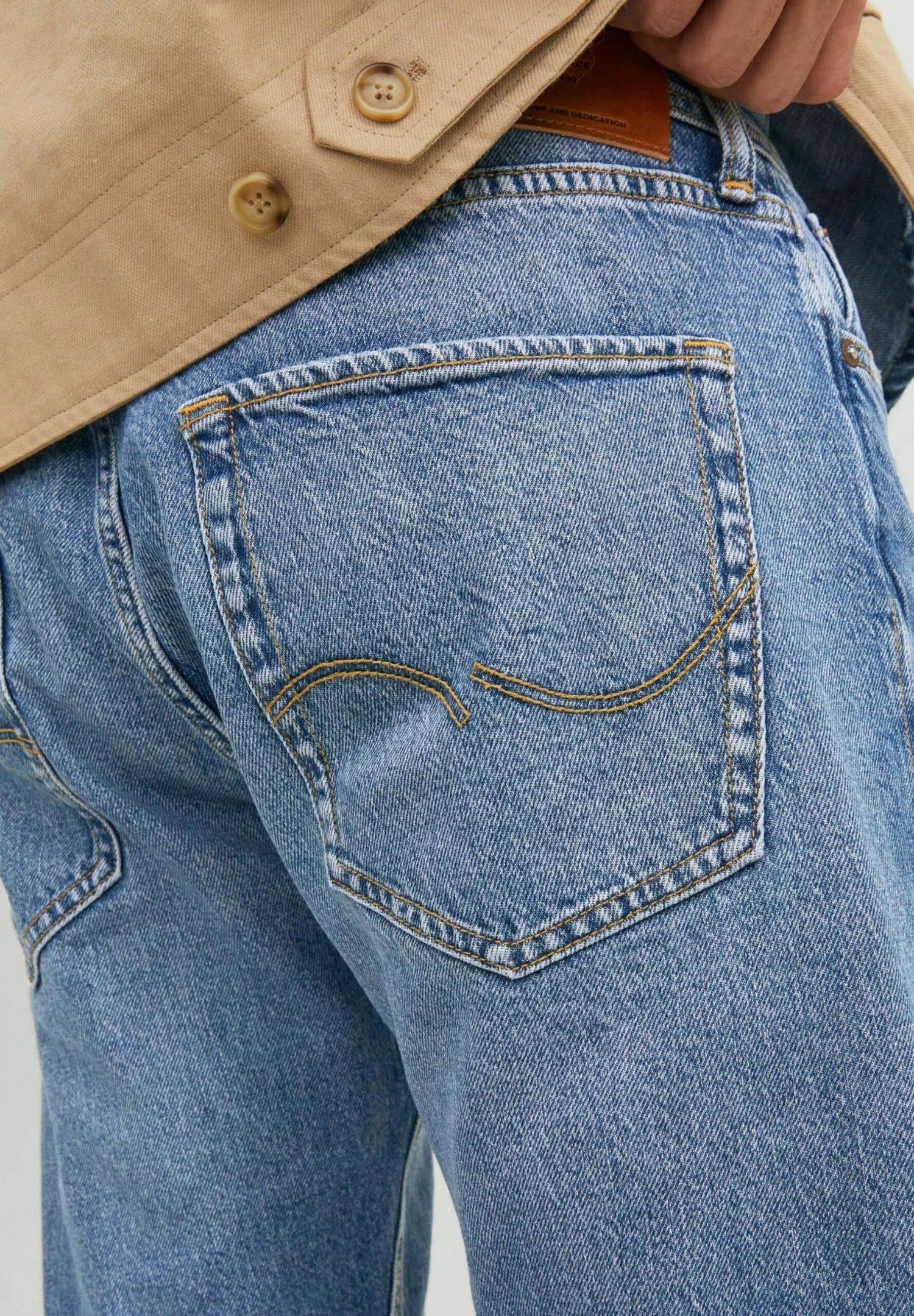 Jack & Jones Erik OriginalJeans A SigarettaBlue Denim Uomo Jeans JA222G2A1-K11 5 Jack & Jones Erik OriginalJeans A SigarettaBlue Denim Uomo Jeans JA222G2A1-K11 - immagine 5