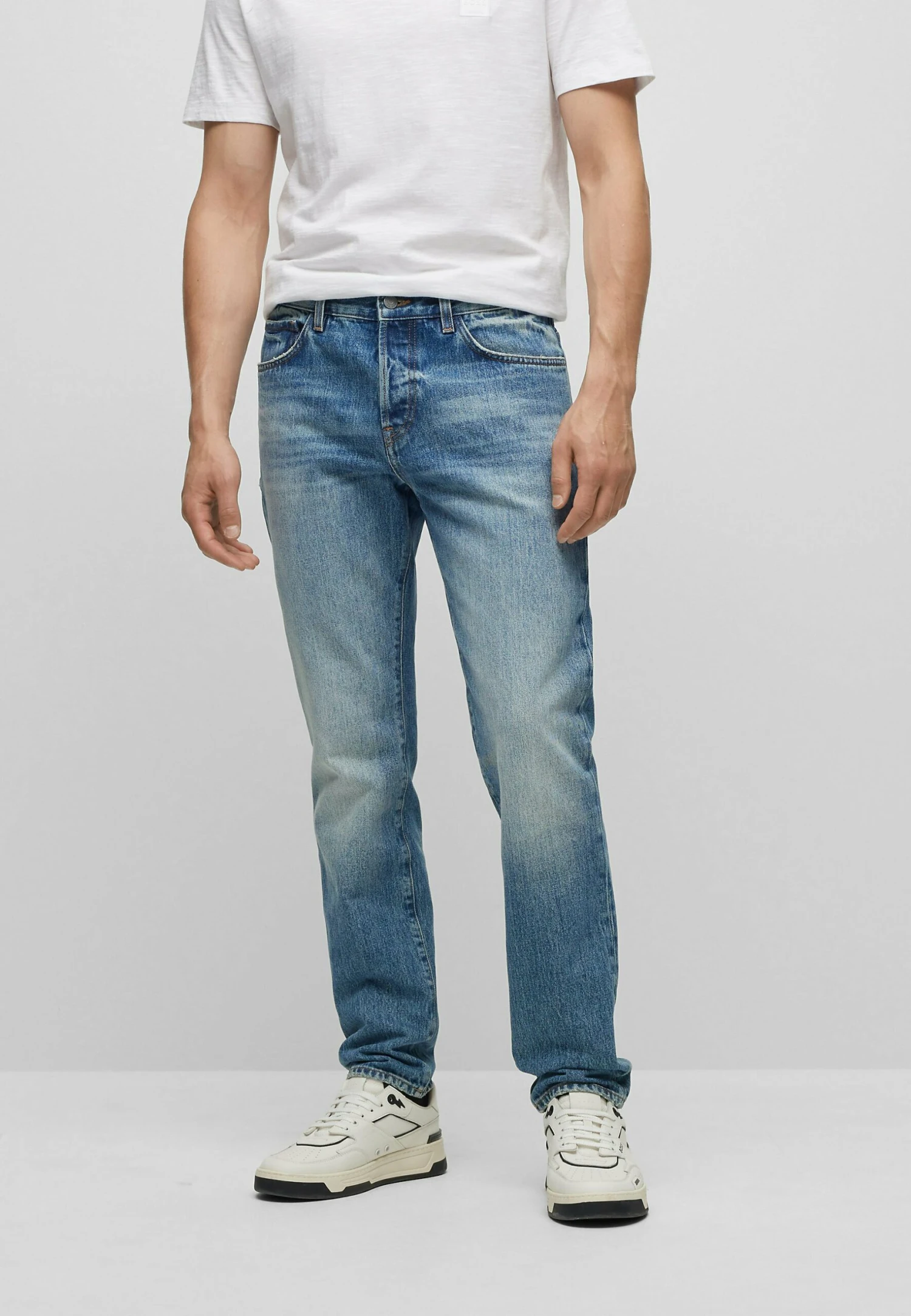 Boss Re.Maine Bc-BfJeans A SigarettaDark Blue Sixteen Uomo Jeans BB122G0NK-K11 1 Boss Re.Maine Bc-BfJeans A SigarettaDark Blue Sixteen Uomo Jeans BB122G0NK-K11