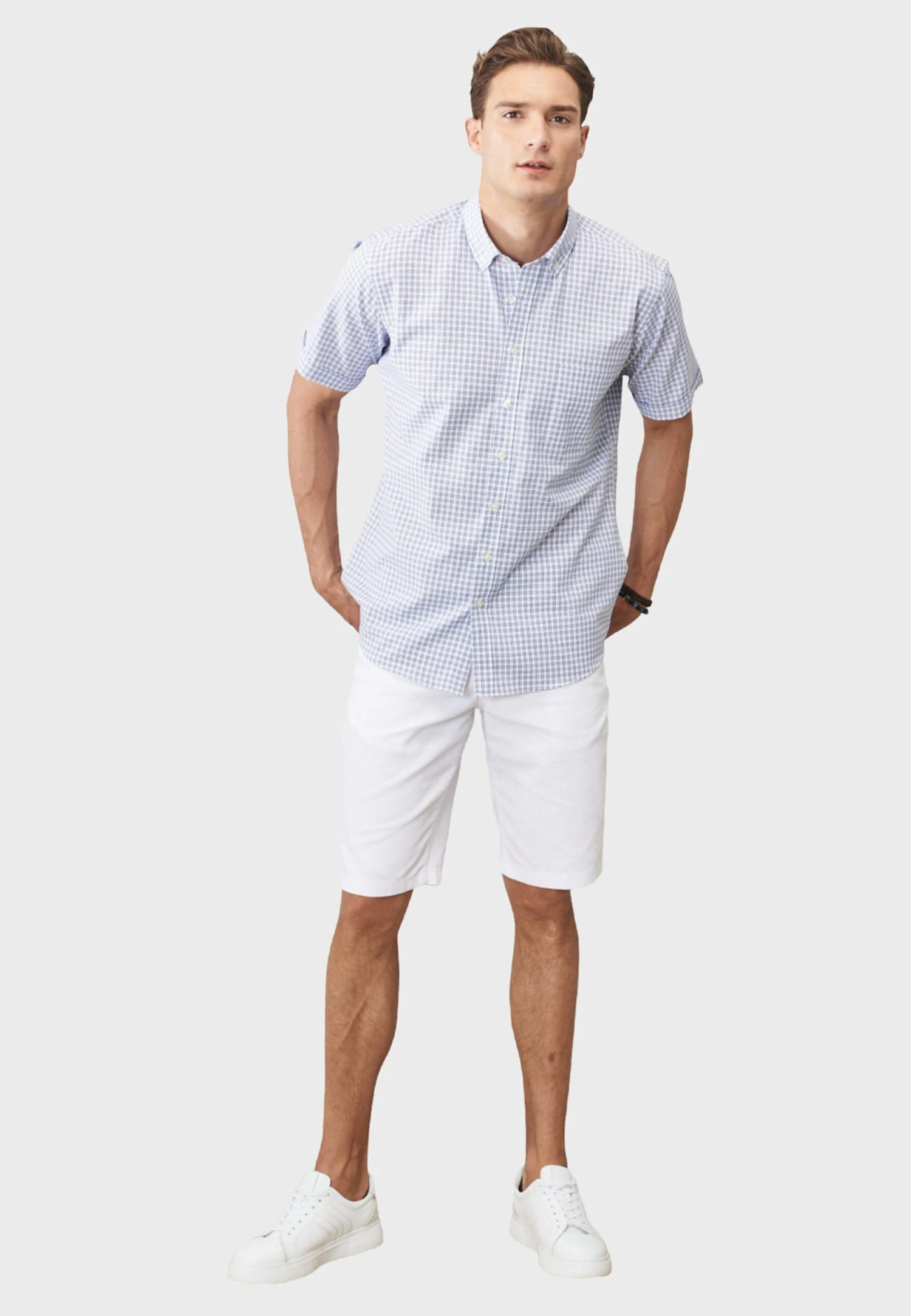 Comfort Fit Painted CamiciaWhite Navy Blue Uomo Camicie A7T22D06Z-K11 2 Comfort Fit Painted CamiciaWhite Navy Blue Uomo Camicie A7T22D06Z-K11 - immagine 2