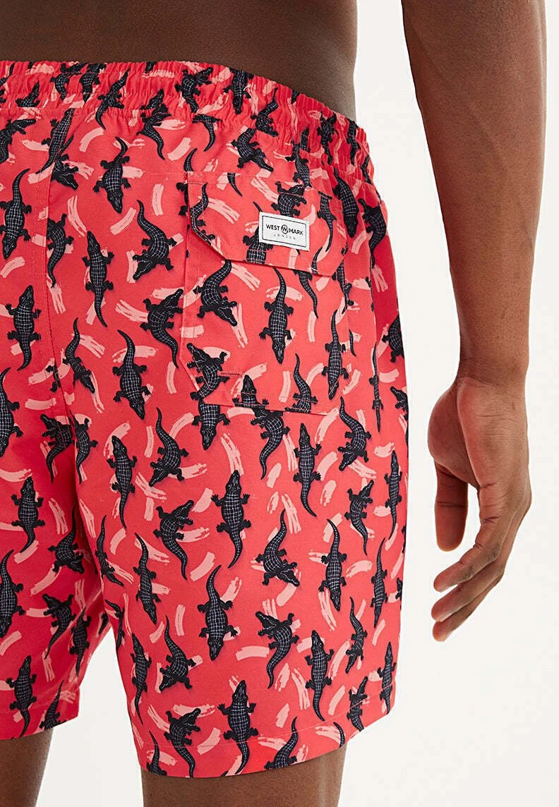 Wmpattern- Shorts Da Mare - Red Aop 4 Wmpattern- Shorts Da Mare - Red Aop - immagine 4