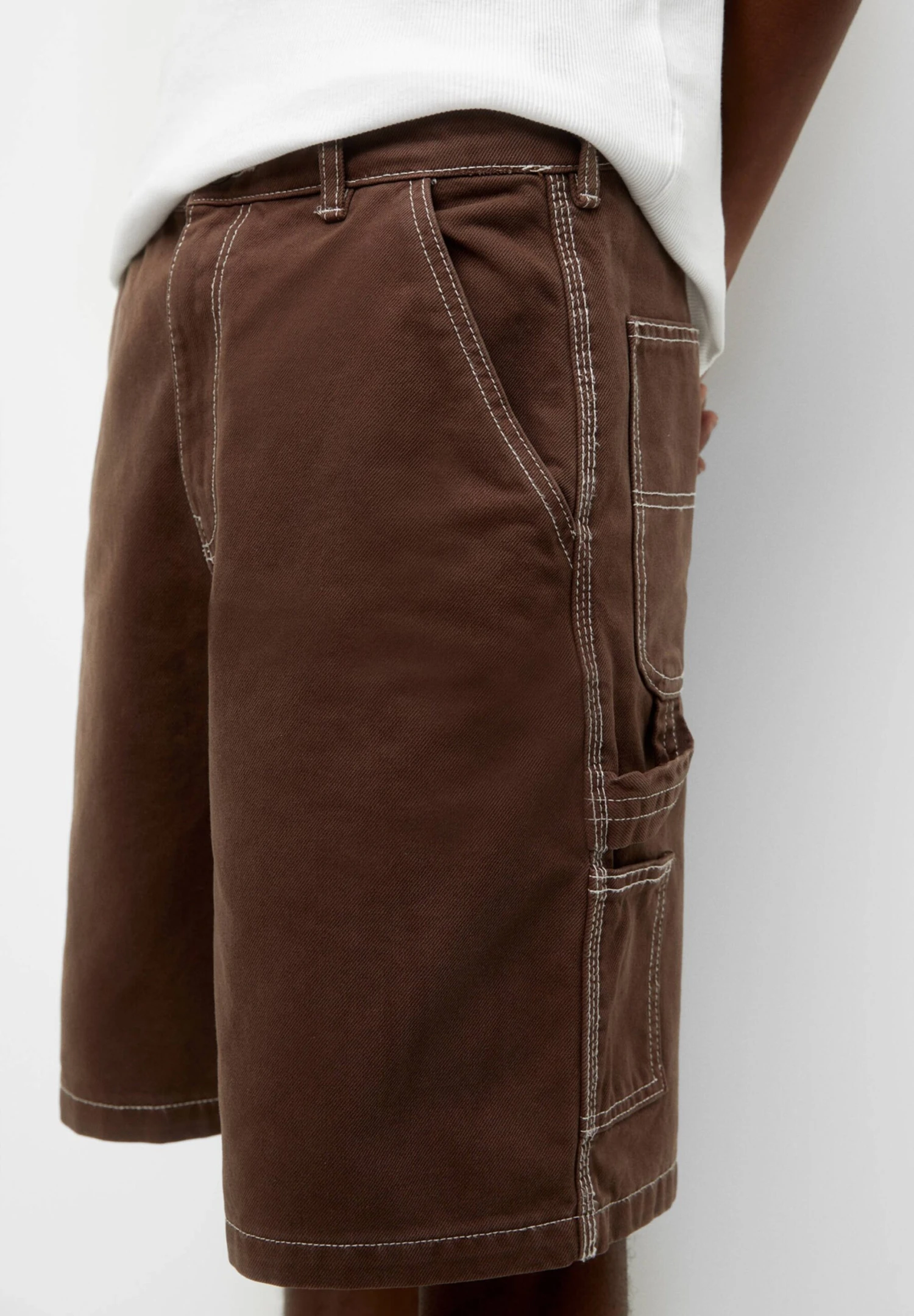 PULL & BEAR Carpenter Bermuda Shorts Di JeansDark Red Uomo Jeans PUC22F0C1-G11 4 PULL & BEAR Carpenter Bermuda Shorts Di JeansDark Red Uomo Jeans PUC22F0C1-G11 - immagine 4