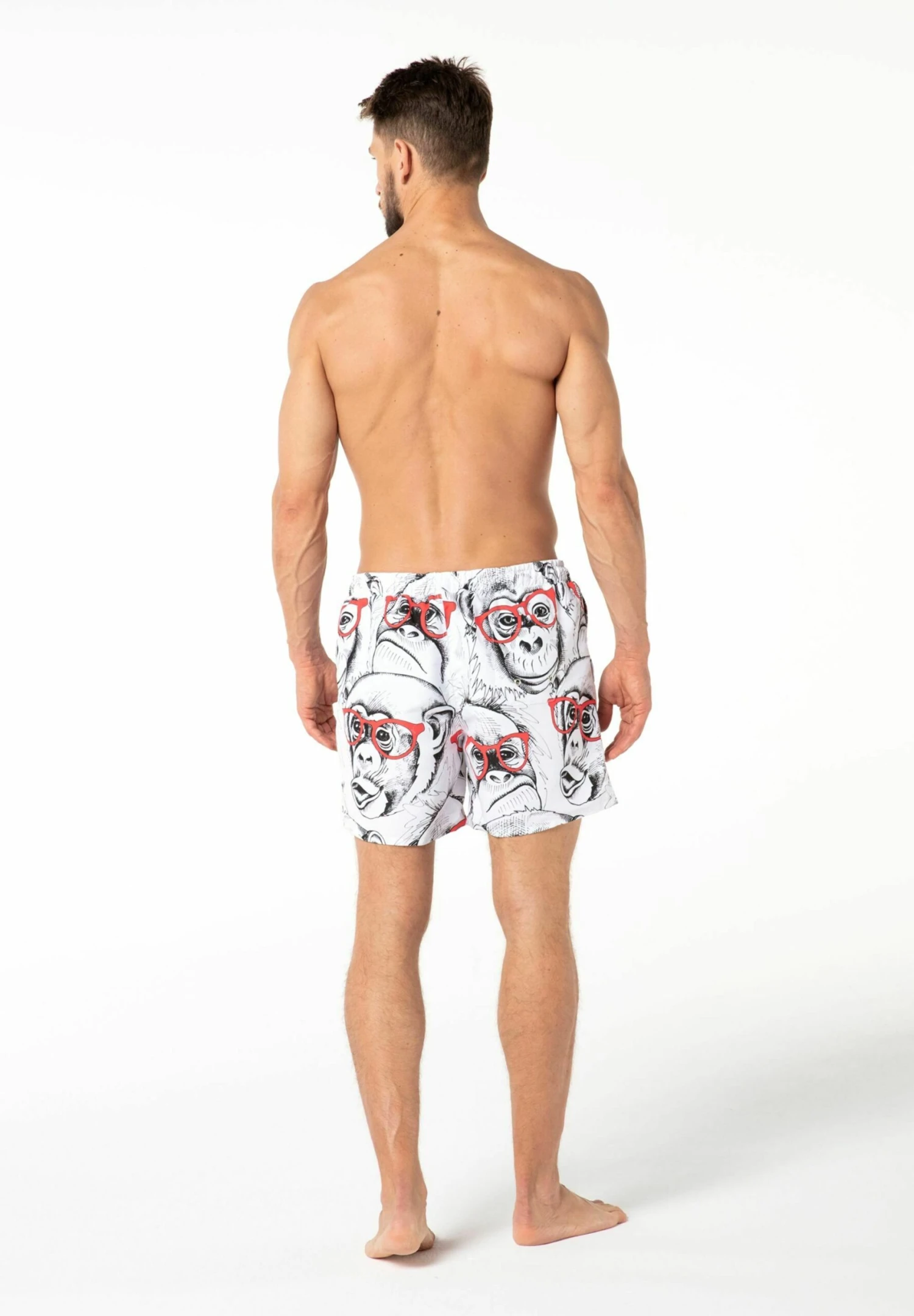Mr GUGU & MISS GO Cheeky Monkey Shorts Da MareWhite Uomo Moda Mare GG782H00H-A11 3 Mr GUGU & MISS GO Cheeky Monkey Shorts Da MareWhite Uomo Moda Mare GG782H00H-A11 - immagine 3